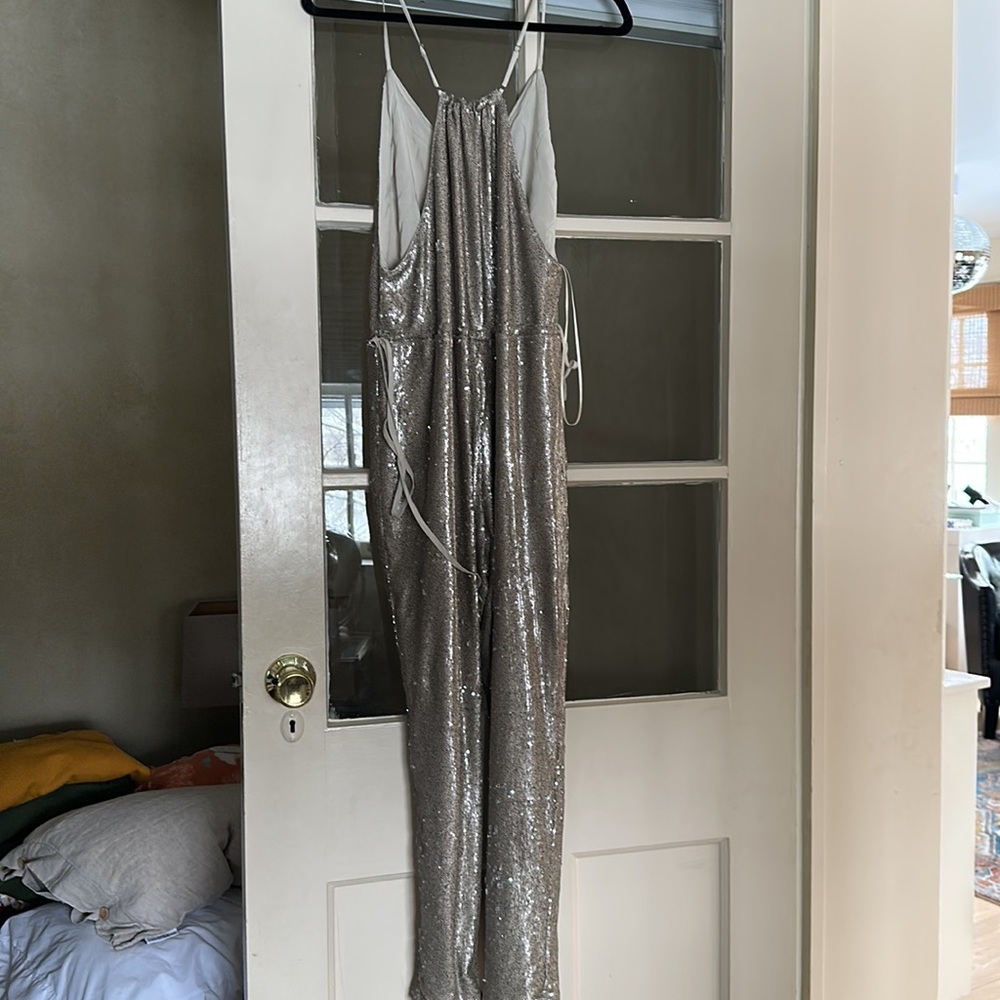 Free People Silver Sequin Jumper - Picture 3 of 3